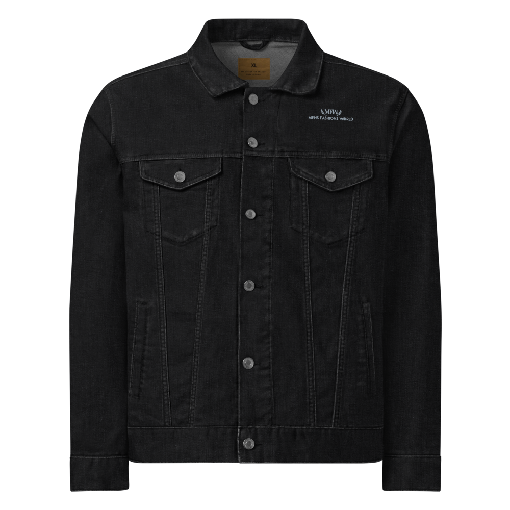 BOLD MEN'S BLACK DENIM JACKET