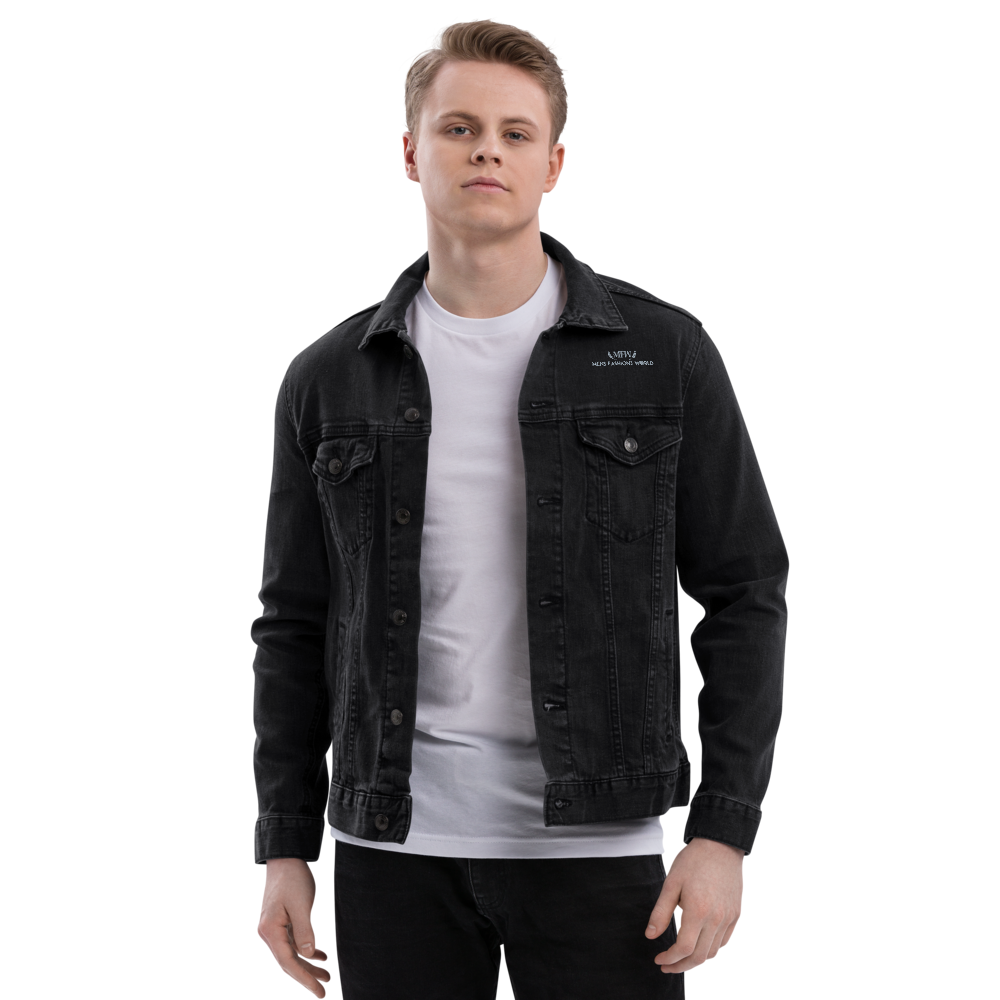 BOLD MEN'S BLACK DENIM JACKET