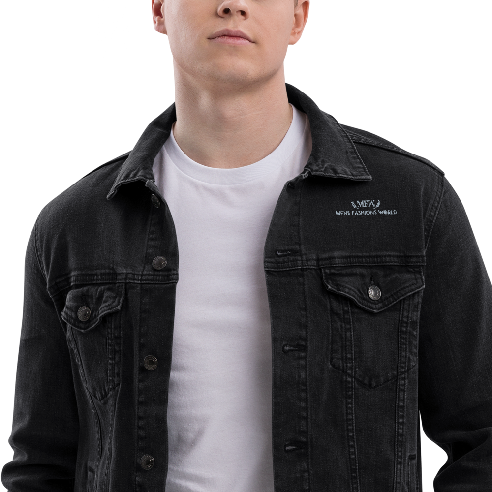 BOLD MEN'S BLACK DENIM JACKET
