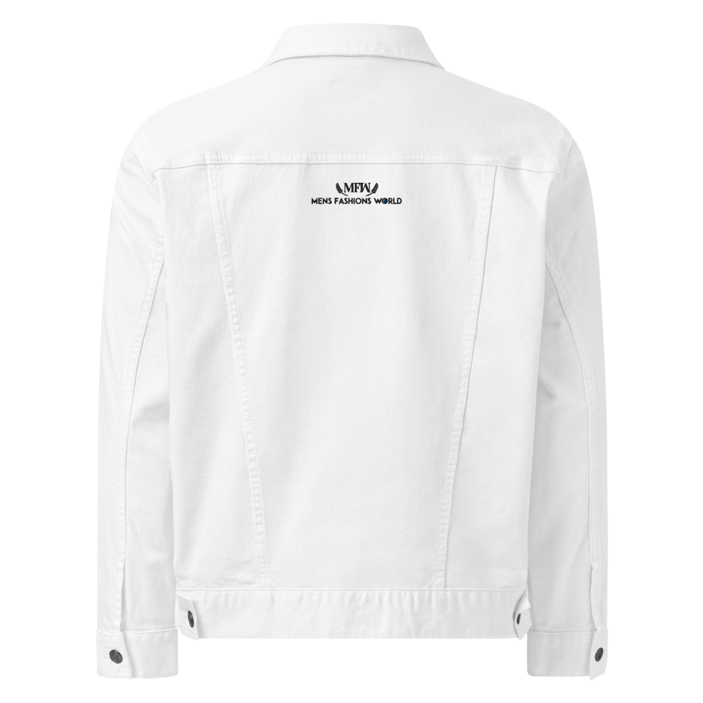 BOLD MEN'S WHITE DENIM JACKET