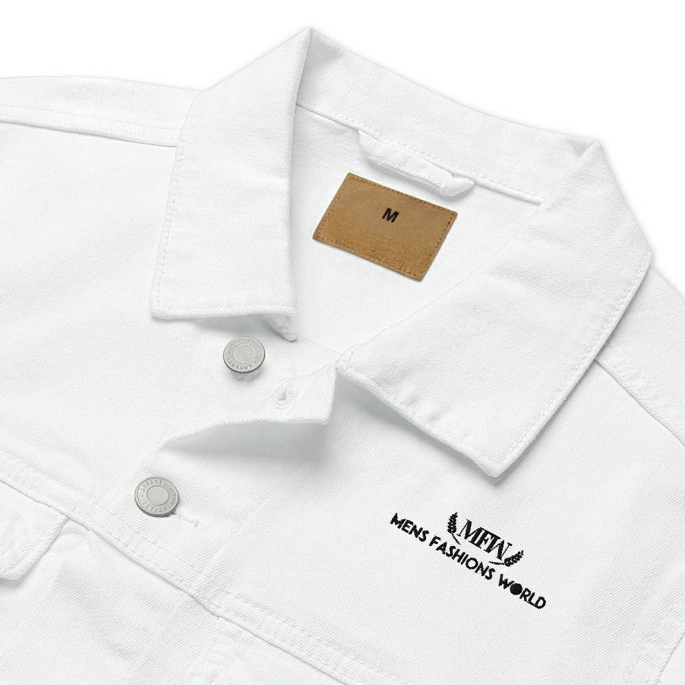 BOLD MEN'S WHITE DENIM JACKET