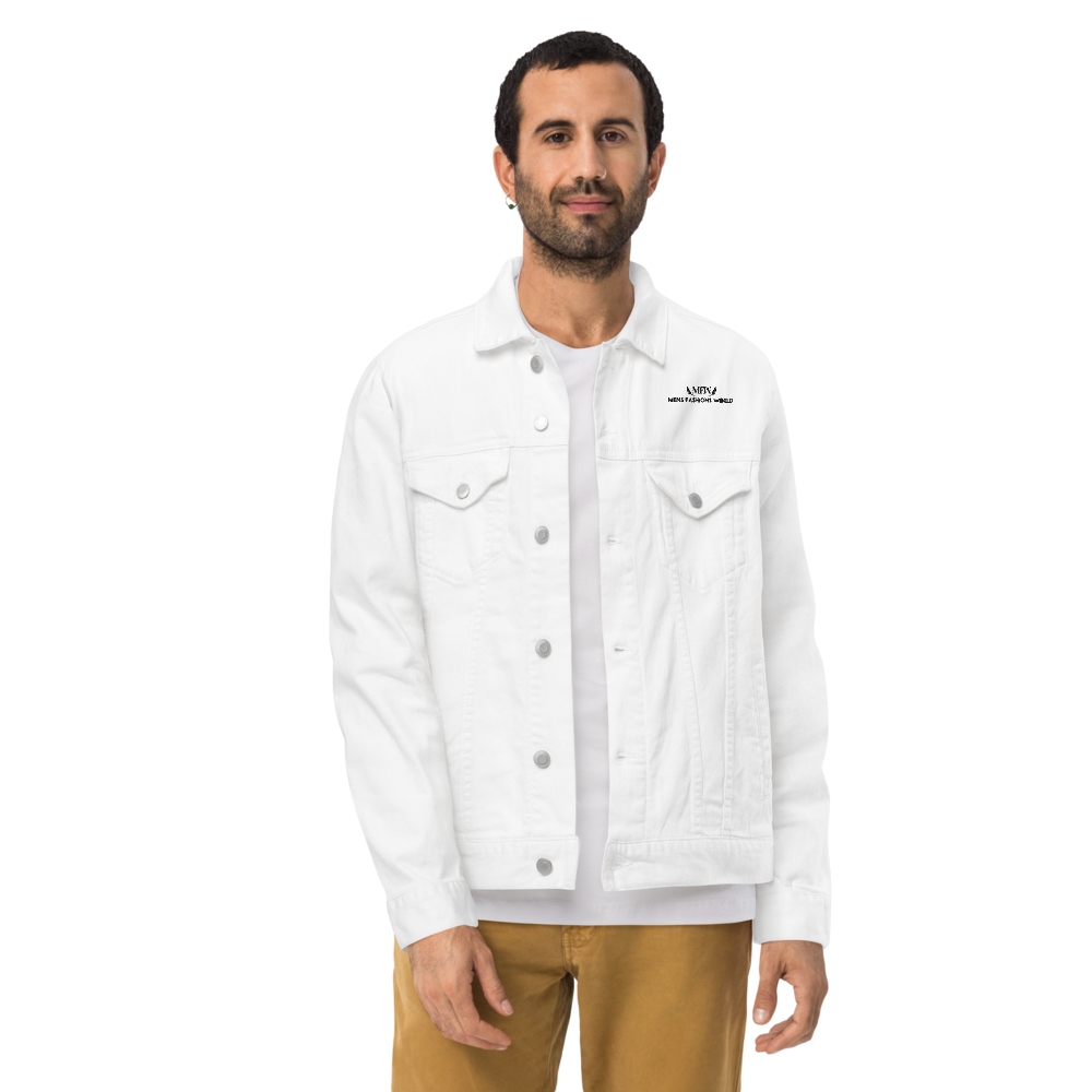 BOLD MEN'S WHITE DENIM JACKET