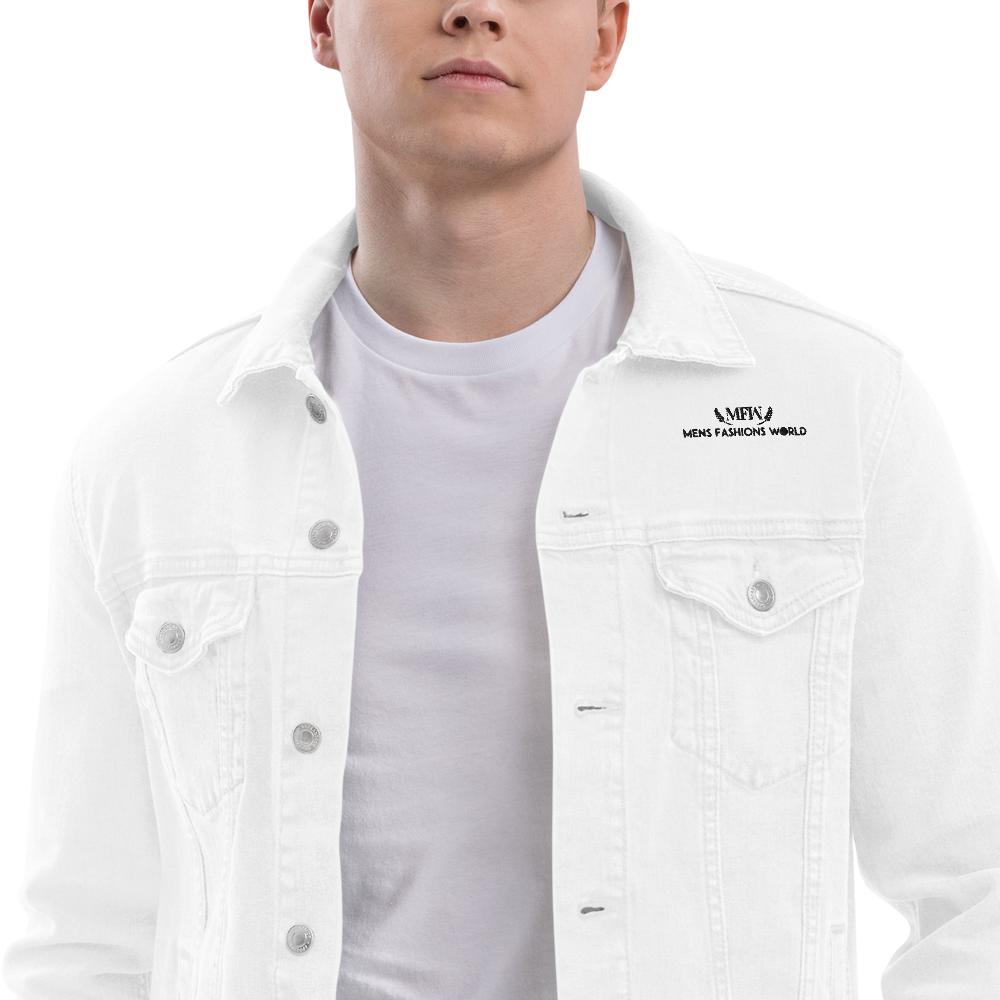 BOLD MEN'S WHITE DENIM JACKET