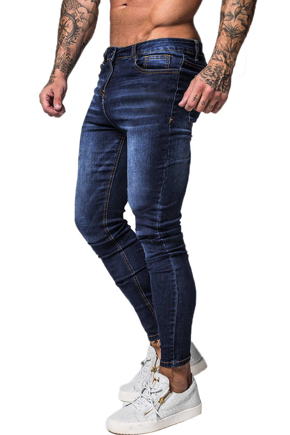 Dark Blue Skinny Stretchable Denim Jeans