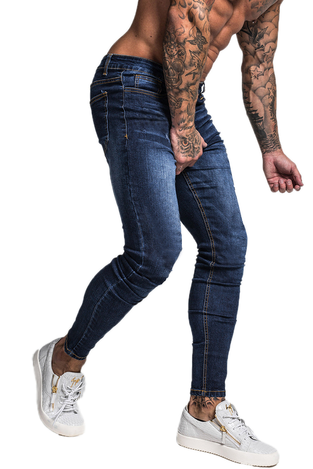 Dark Blue Skinny Stretchable Denim Jeans