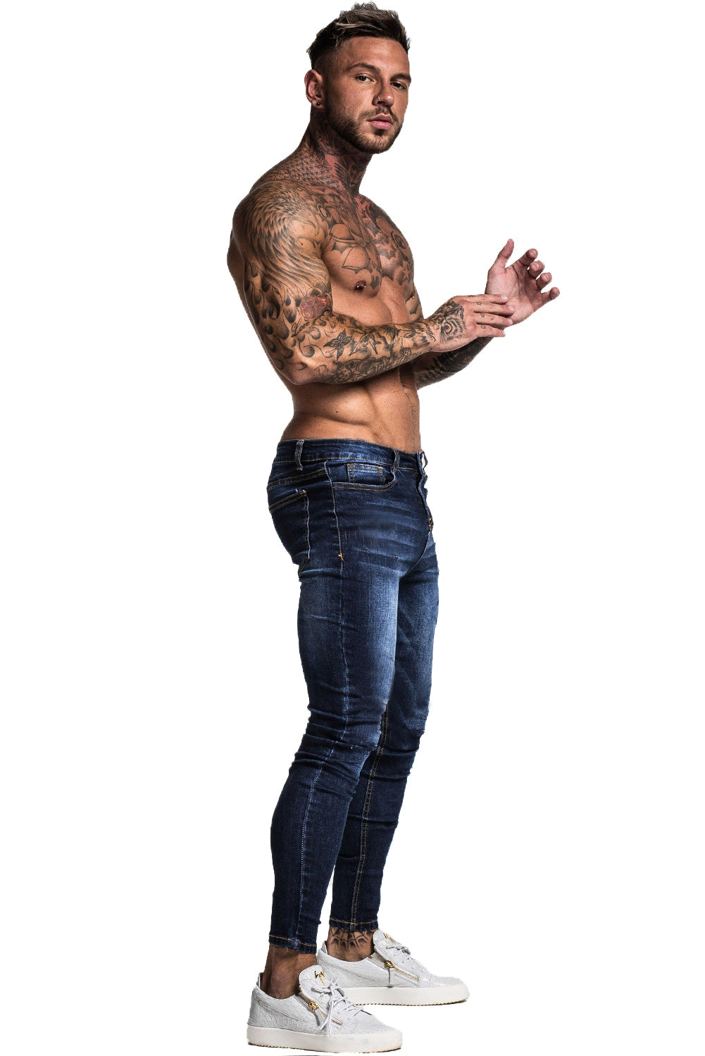 Dark Blue Skinny Stretchable Denim Jeans