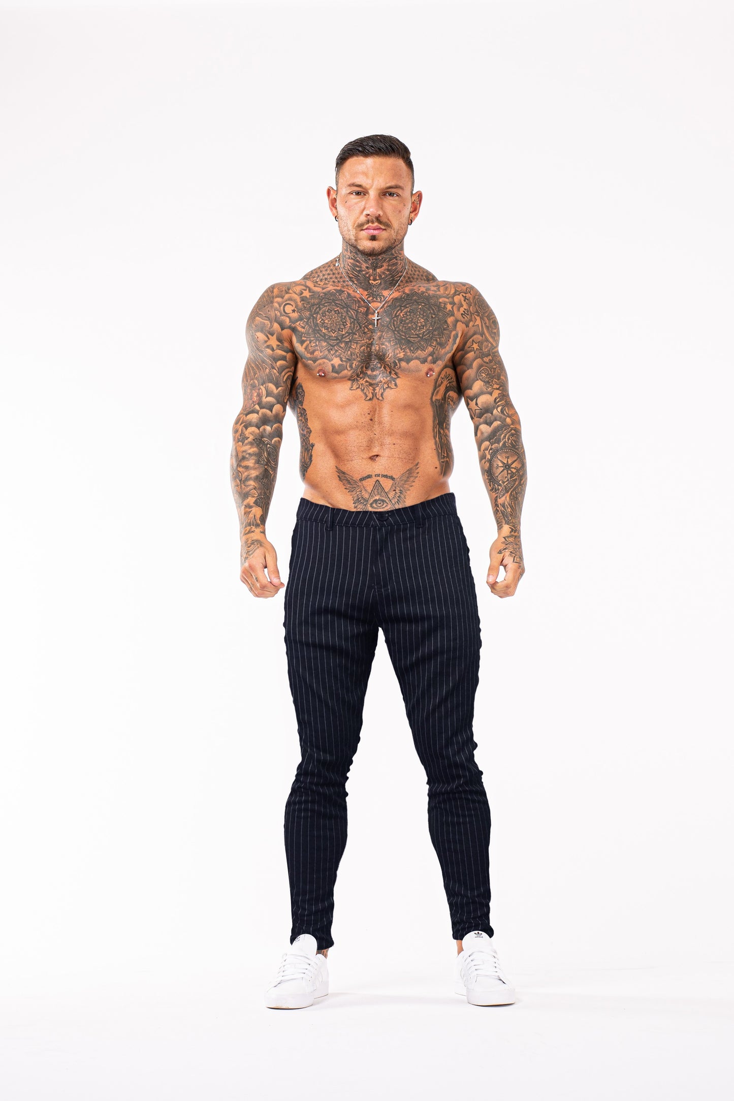 Striped Trousers - Blue