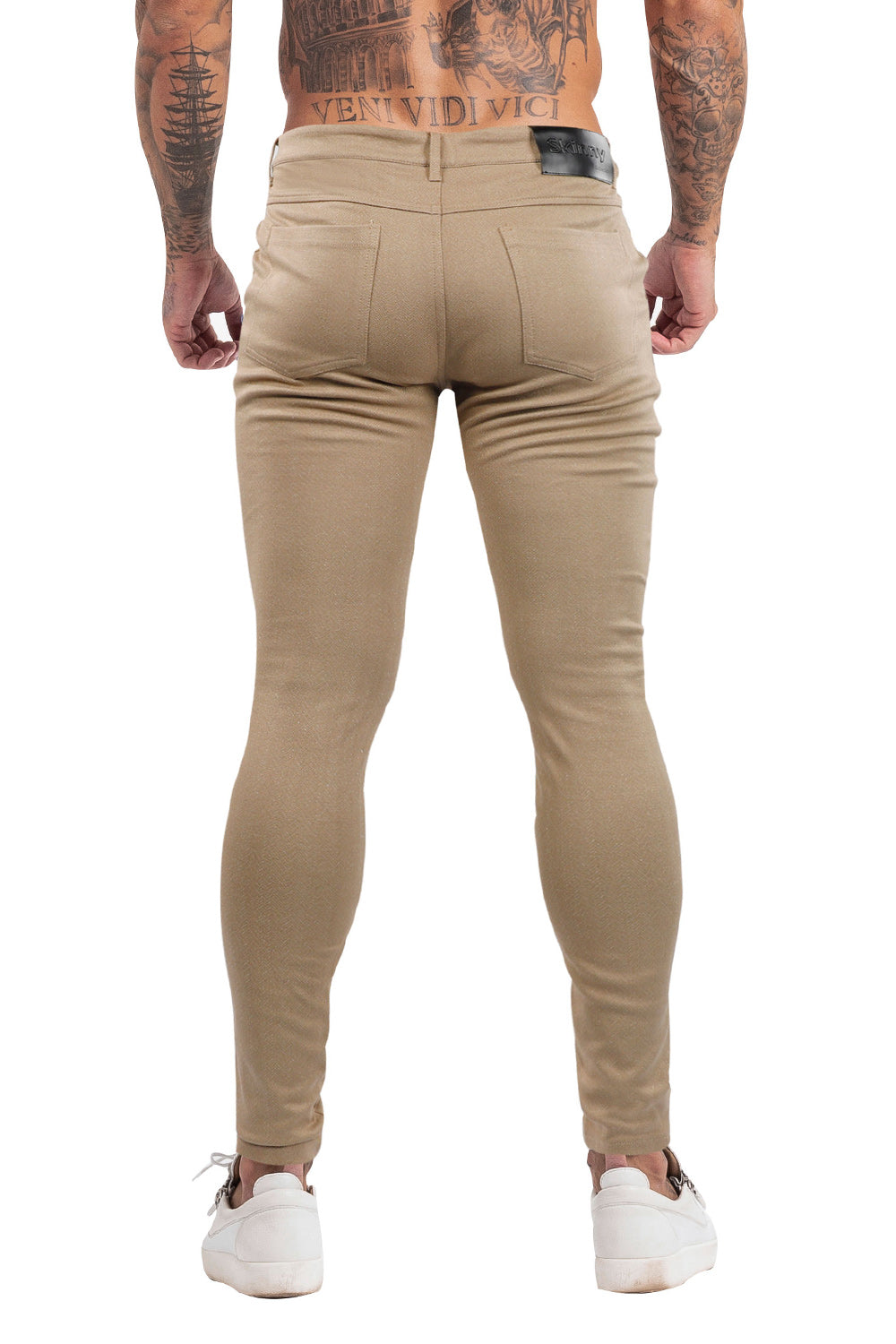 Light Khaki High Stretchable Trousers