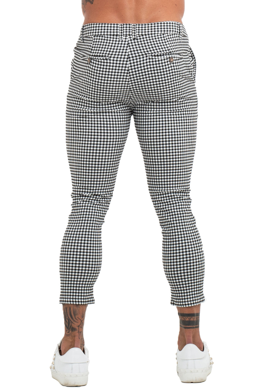Small Black & White Checks Trousers