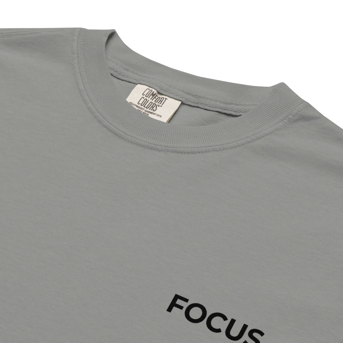 Slim Fit Essential T-Shirt "Focus" - GREY
