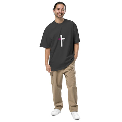 "JESUS LOVES YOU" Oversized faded t-shirt