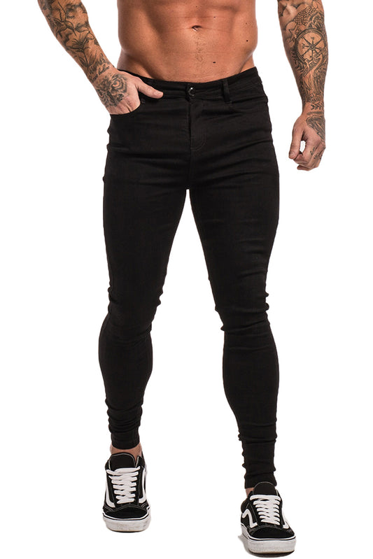 Men's Black Skinny Stretchable Jeans