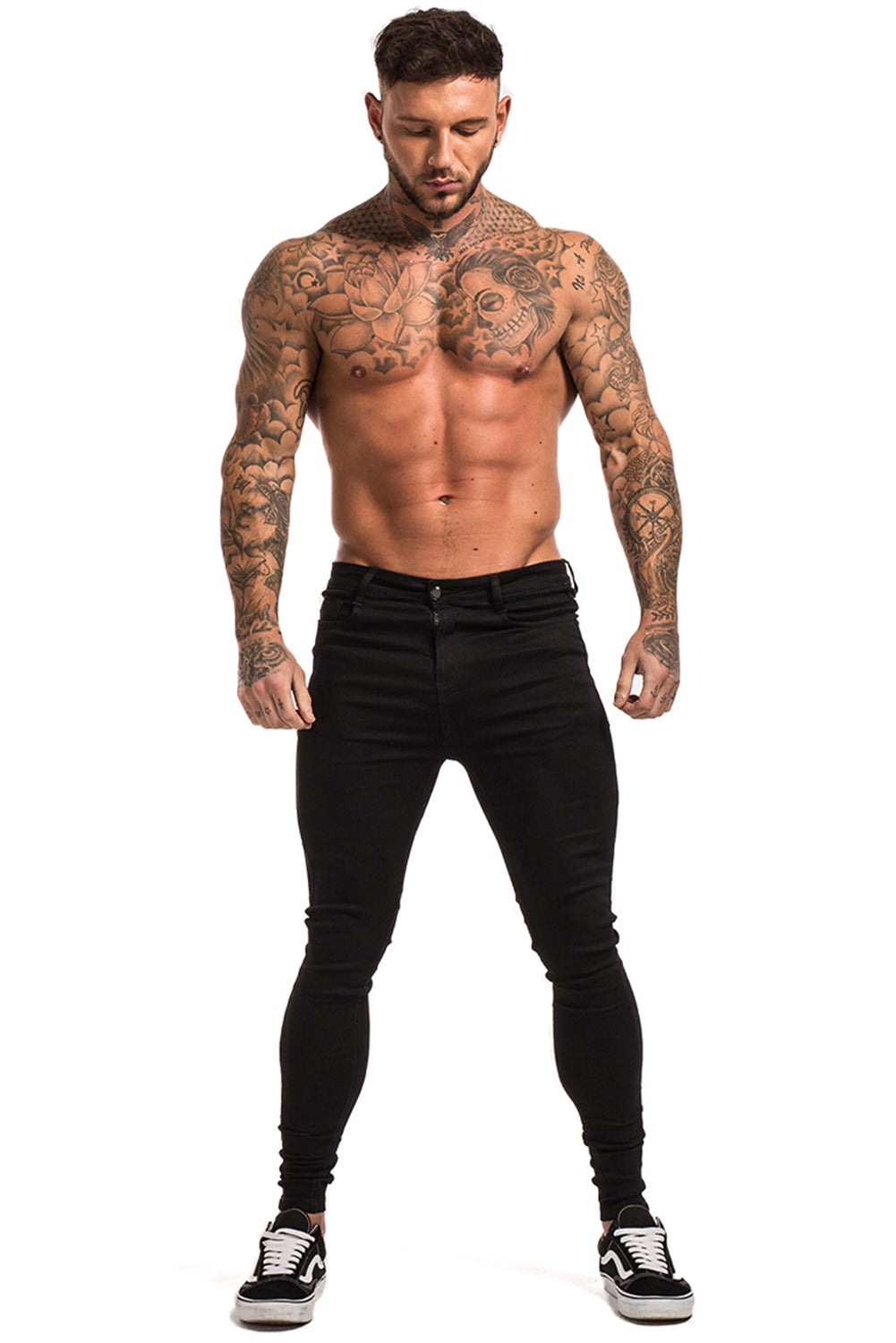 Men's Black Skinny Stretchable Jeans