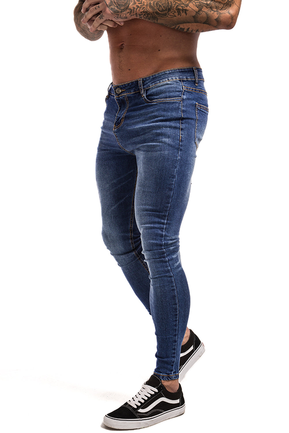 Men's Blue Skinny Stretchable Jeans