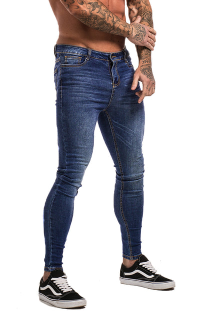 Men's Blue Skinny Stretchable Jeans