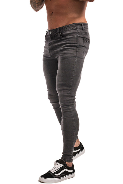 Men's Grey Skinny Stretchable Jeans