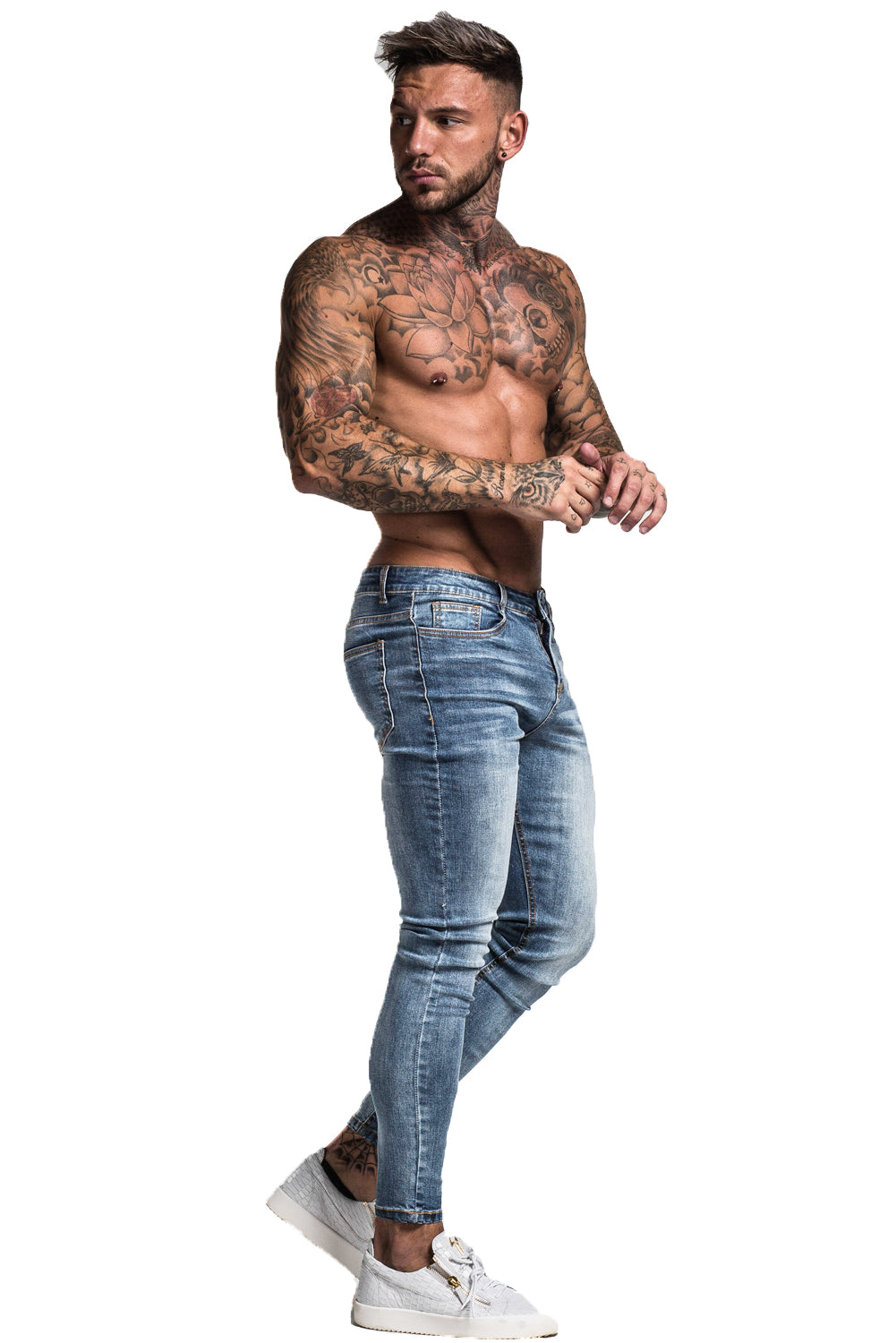 Super Stretchable Skinny Jeans - Vintage Blue