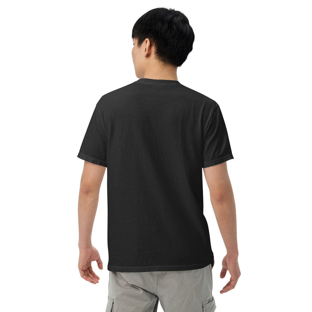 Slim Fit Essential T-Shirt "Focus" - BLACK