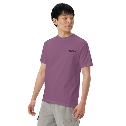 Slim Fit Essential T-Shirt "Focus" - BERRY