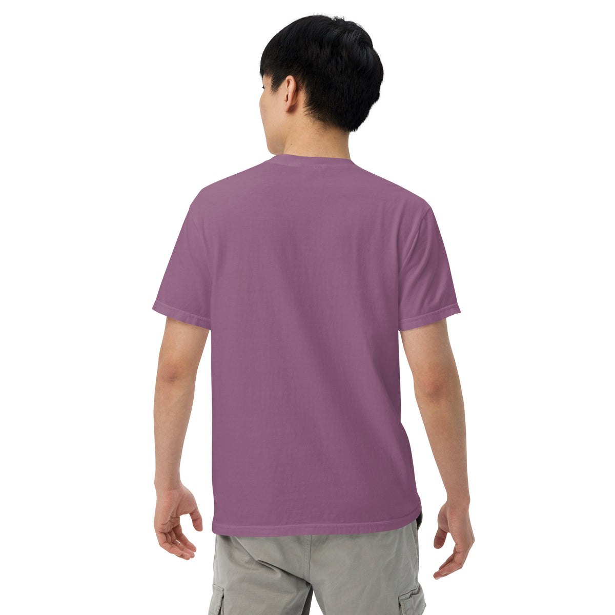 Slim Fit Essential T-Shirt "Focus" - BERRY