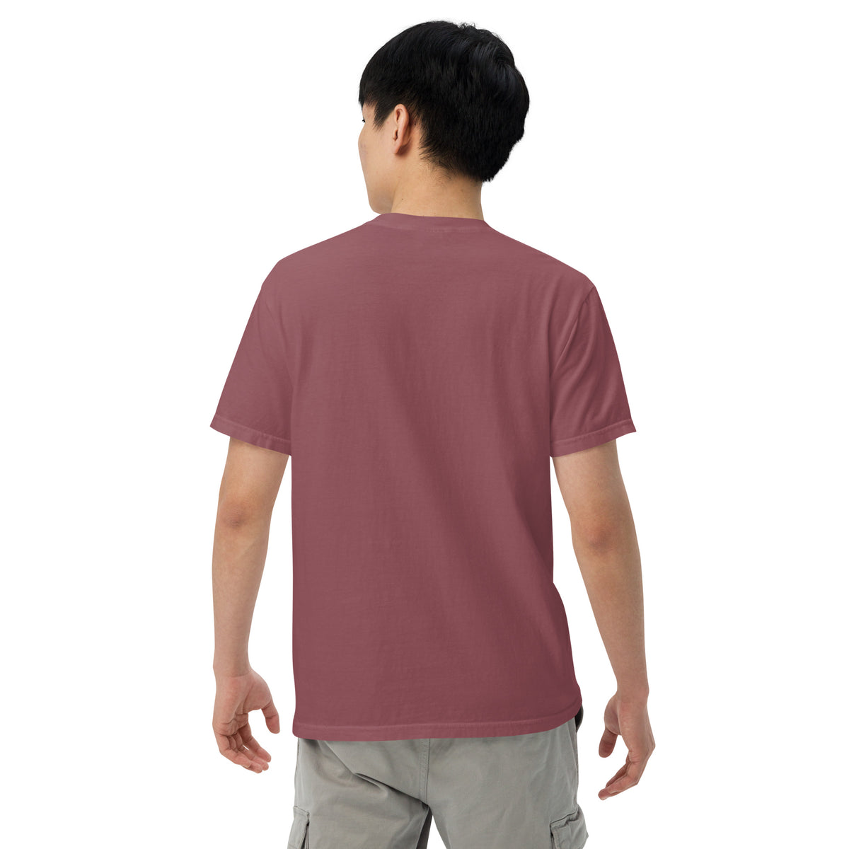 Slim Fit Essential T-Shirt "Focus" - BRICK