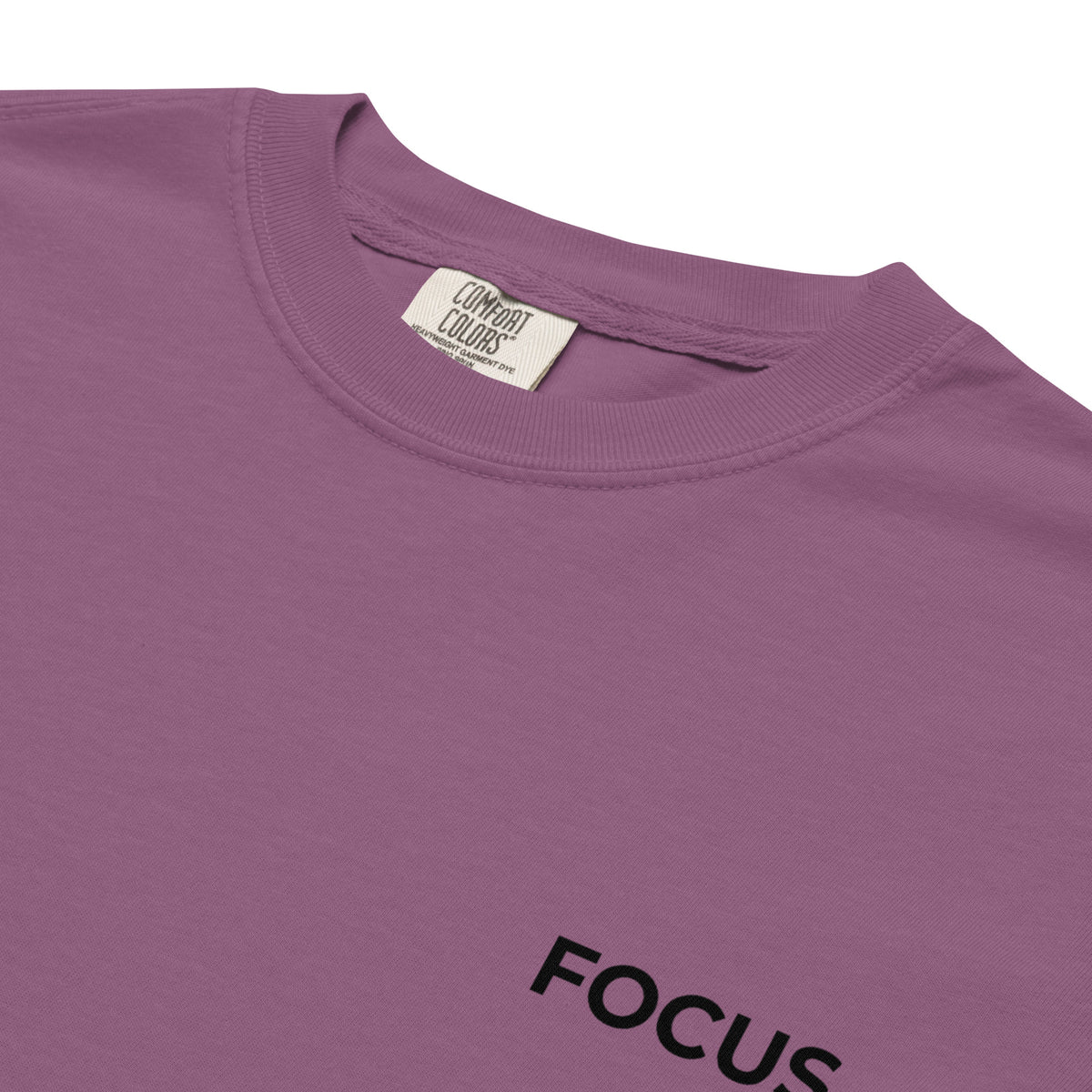 Slim Fit Essential T-Shirt "Focus" - BERRY