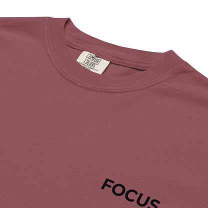 Slim Fit Essential T-Shirt "Focus" - BRICK
