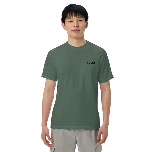 Slim Fit Essential T-Shirt "Focus" - GREEN