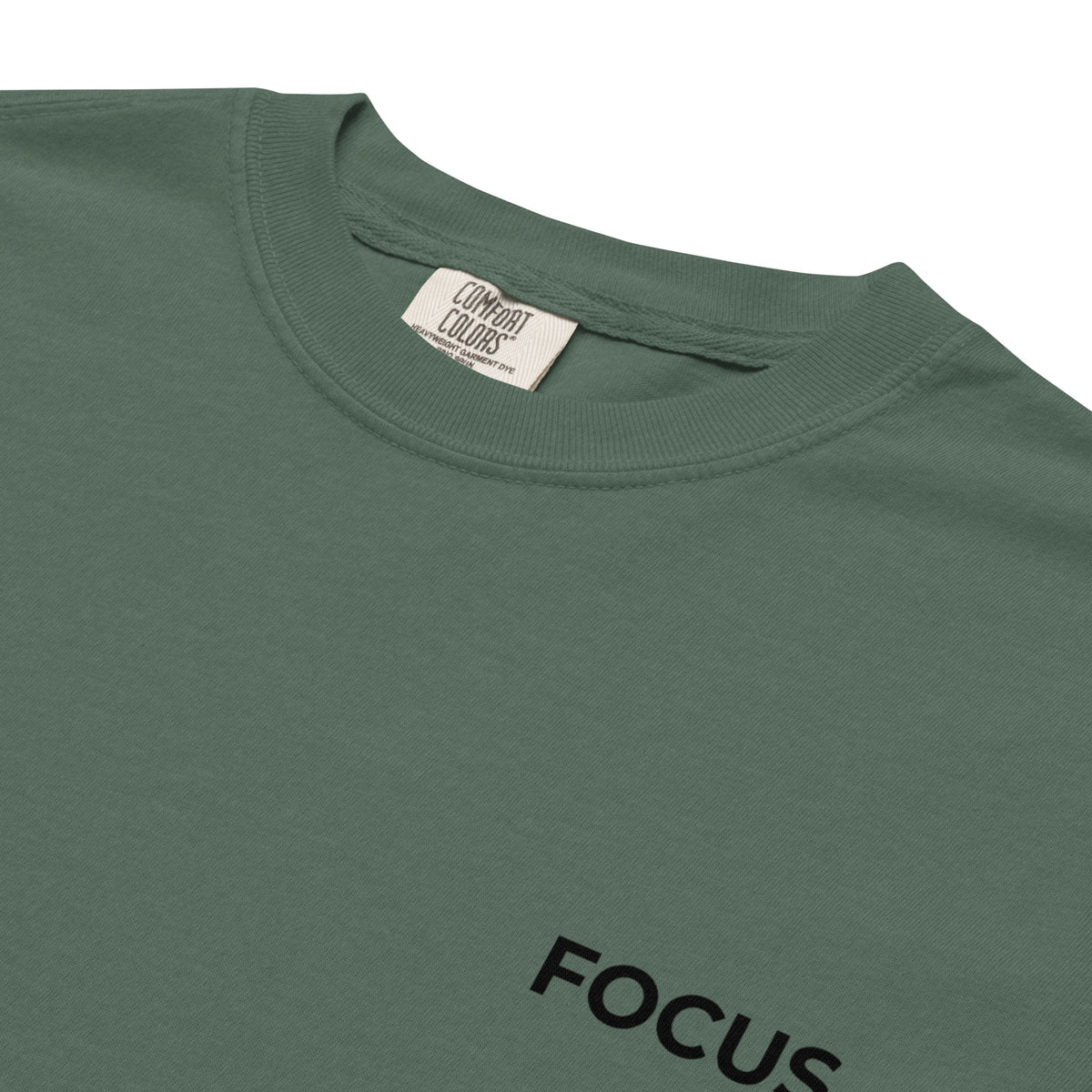 Slim Fit Essential T-Shirt "Focus" - GREEN