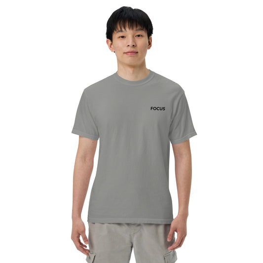 Slim Fit Essential T-Shirt "Focus" - GREY