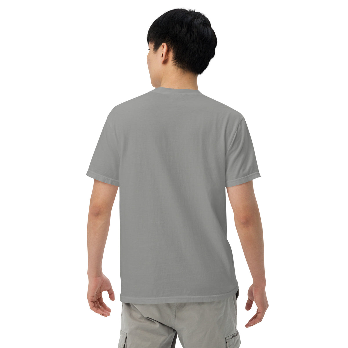 Slim Fit Essential T-Shirt "Focus" - GREY