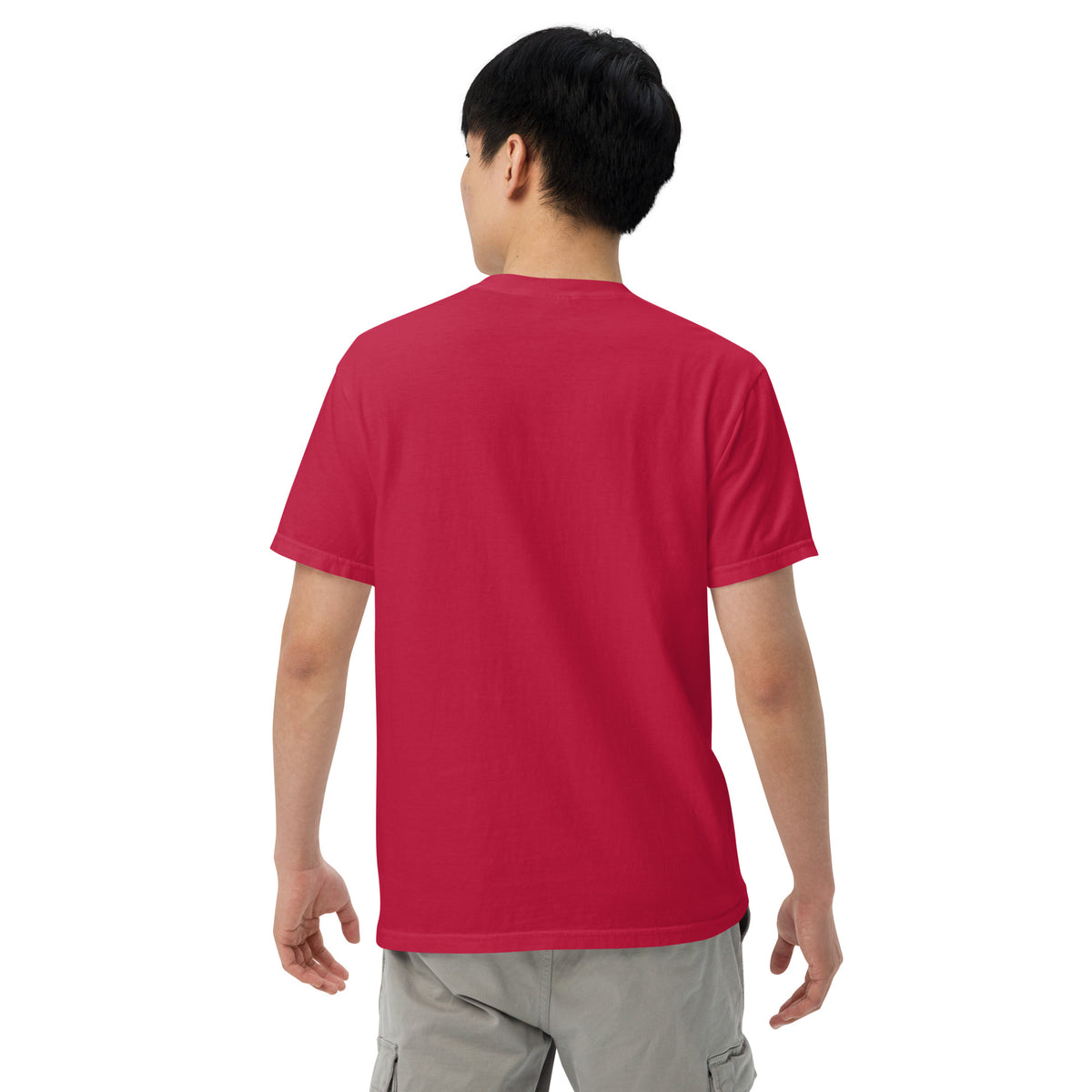 Slim Fit Essential T-Shirt "Focus" - RED