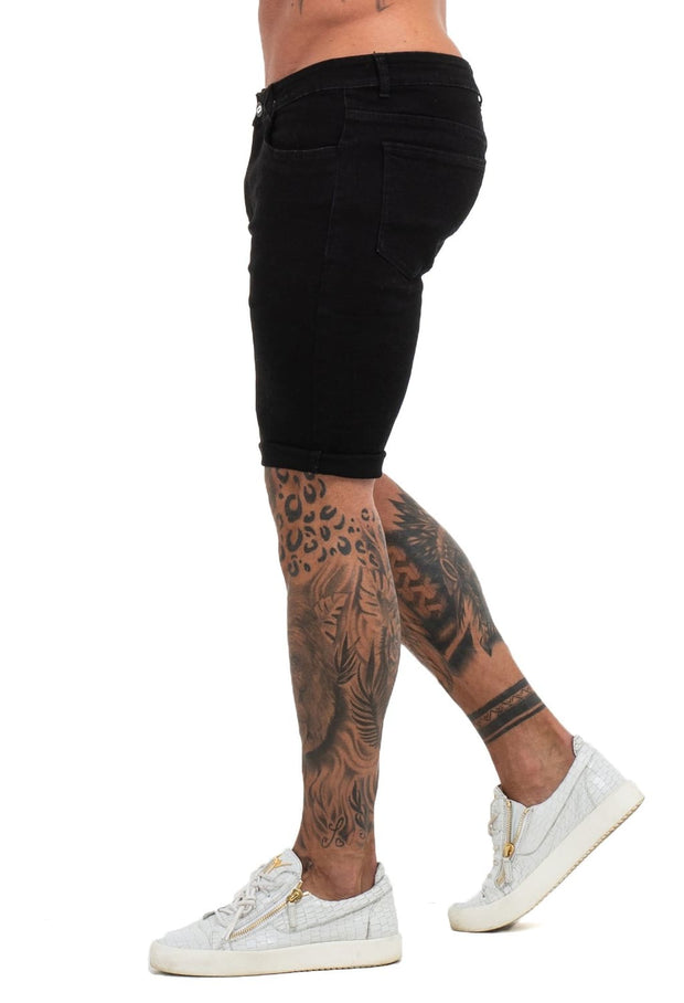 Black Denim Jeans Shorts For Summer - MensFashionsWorld 