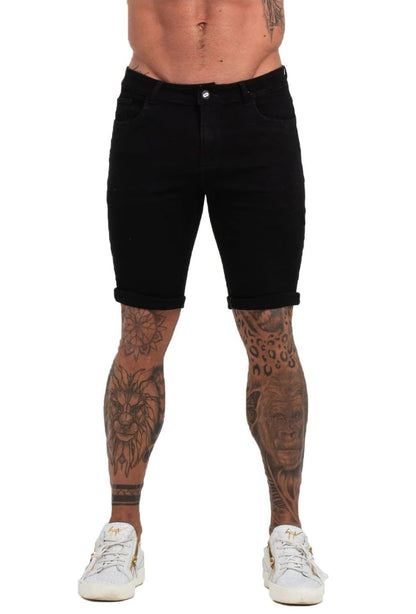 Black Denim Jeans Shorts For Summer - MensFashionsWorld 