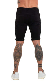 Black Denim Jeans Shorts For Summer - MensFashionsWorld 