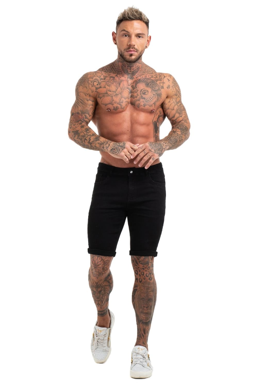 Black Denim Jeans Shorts For Summer - MensFashionsWorld 