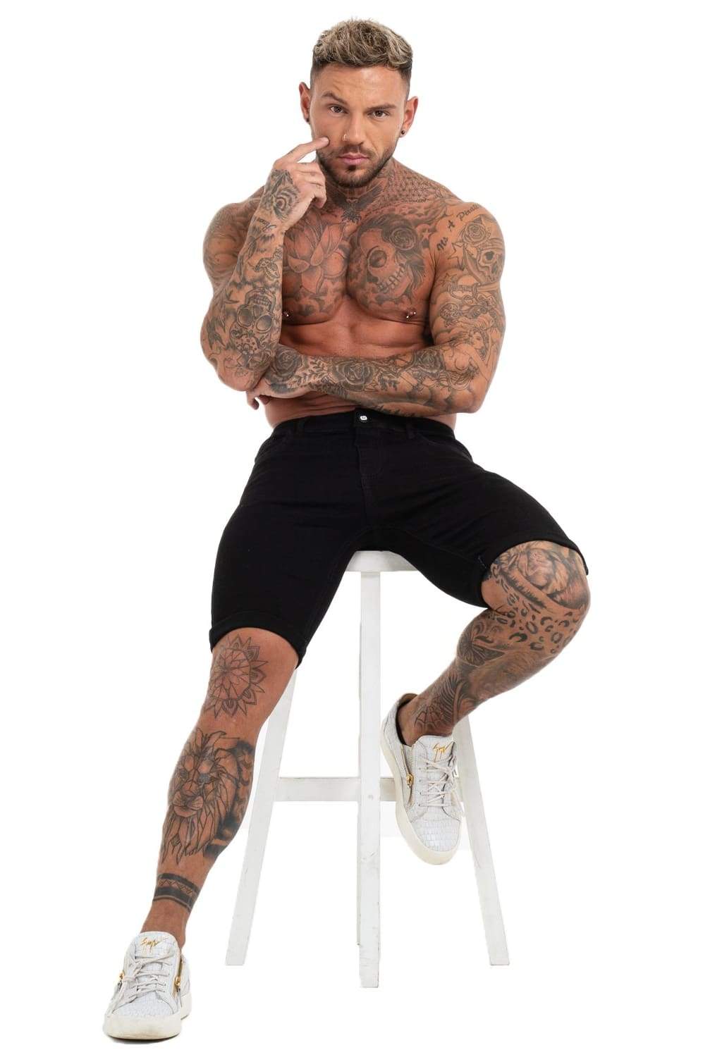 Black Denim Jeans Shorts For Summer - MensFashionsWorld 