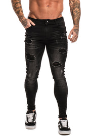 Black Skinny Jeans Ripped - MensFashionsWorld 