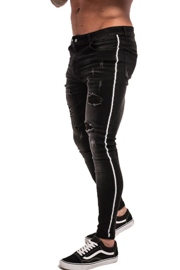 Black Skinny Jeans Ripped - MensFashionsWorld 