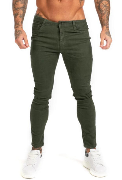 Men's Green Skinny Jeans - MensFashionsWorld 