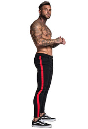 Mens Tapered Jeans Black - MensFashionsWorld 
