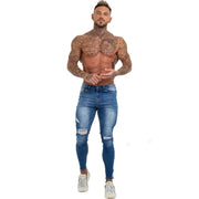Skinny Stretch Light Blue Slim Fit Jeans for Men