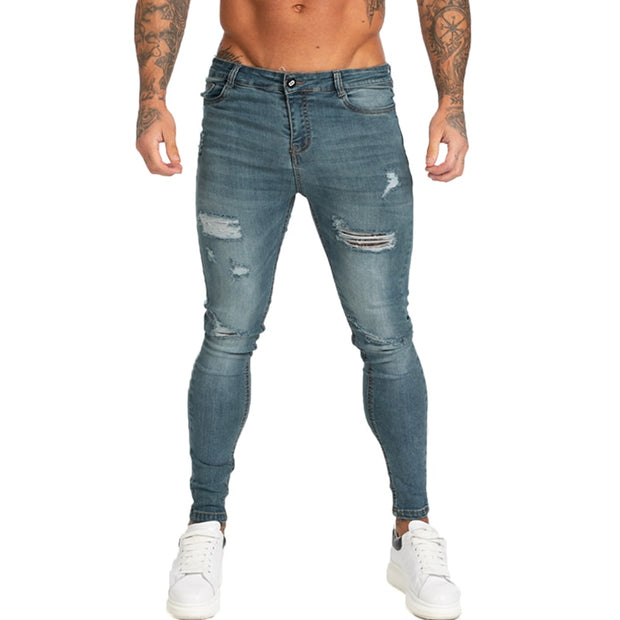 Streetwear Denim Blue Jeans for Men